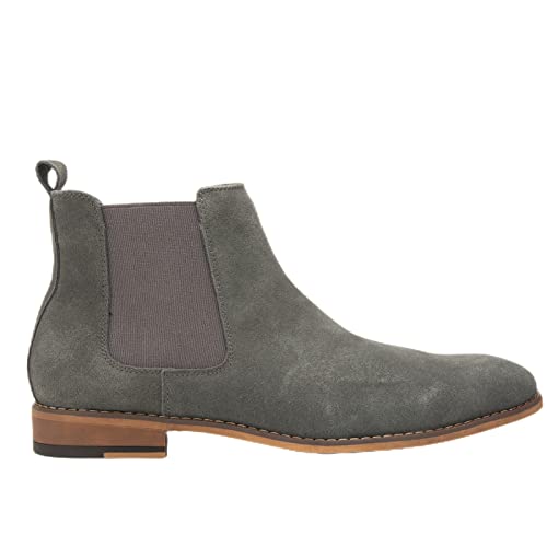 Jordi Gigo Leather Chelsea Boots For Men - Mens Slip On Dress Boots Casual Ankle Boots #TOP1