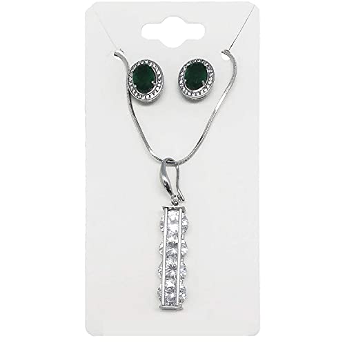 Image of 500-Pack Flat 2x4 Pre-Punched Hanging Jewelry Earrings & Necklace Display Cards (White Kraft Paper)
