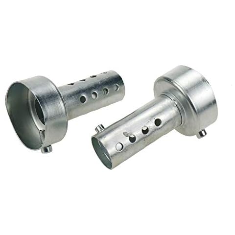 Modengzhe 2 Pcs 48mm Motorcycle Exhaust Pipe Muffler, Universal Inert Type Removalbe DB Killer Baffle Silencer, 3.2-Inch Length Cover