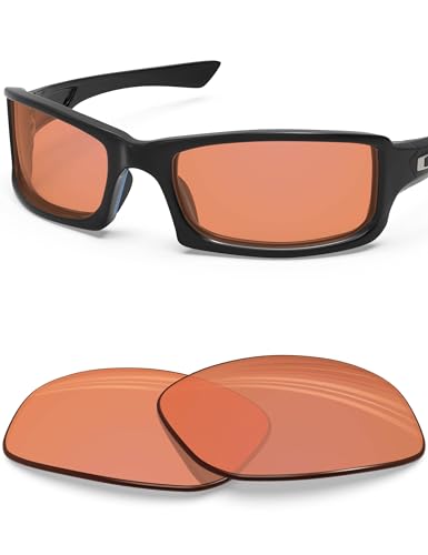 Image of BLAZERBUCK Anti-salt Replacement Lenses for Oakley Fives Squared(4+1) OO9238 - HD Orange