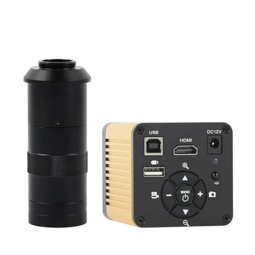 Lbg J 4K 40MP 1080P HDMI USB fW^HƗpdqJ U fBXNXg[W rfIR[_[t db PCB ͂񂾕tp YA_v^[(Color:With 100x lens)
