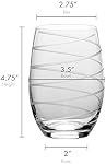 Mikasa Cheers Stemless Verre à vin, 17-Ounce, Ensemble de 4
