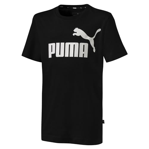 Puma ESS Logo tee B T-Shirt, Niños, Cotton Black, 128