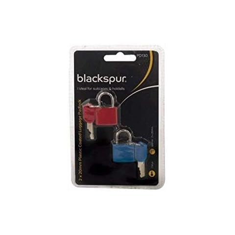Blackspur BB-PD130 Plastic Coated Luggage Padlock Set Cover