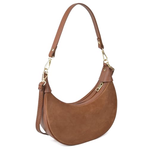 Crescent Hobo Leather Crossbody