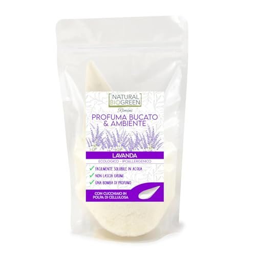 Naturalbiogreen Perfume para la colada y el ambiente en polvo ecológico lavanda 200 g