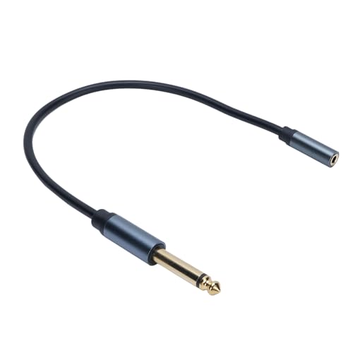 Cable adaptador Jack 6.35mm a 3.5mm estéreo 1 pie miniatura 2