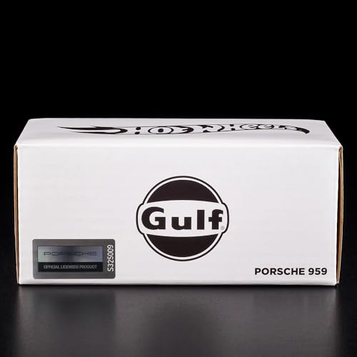 Hot Wheels Porsche 959 Gulf Blue escala 1:64 miniatura 6