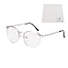 Produktbild Retro Brille Student Lehrer Damen Herren Slim-Brille ohne stärke Nerdbrille Linsen Brillenfassung clear lens Dekobrillen fashion Streberbrille Transparente Lesebrille für Computer PC