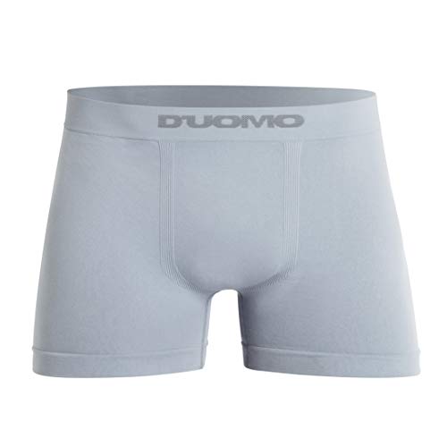 Kit 2 Cuecas Boxer Microfibra, Duomo, Masculino, Cinza/Branco, M