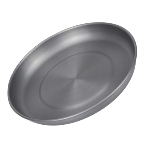 GRIRIW Outdoor Picnicware Set Aluminum Alloy Dinner Plate Snack Tray Cookie Dish Candy Case Bbq Plate Lightweight Versatile for Family Gatherings