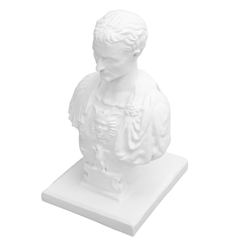 Statue buste porte-stylo en résine avec 11 emplacements pour bureau
