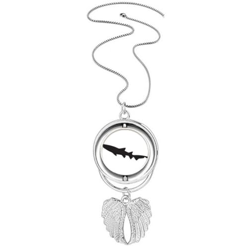Collier pendentif ailes d'ange en requin accessoire idéal pour vos soirées