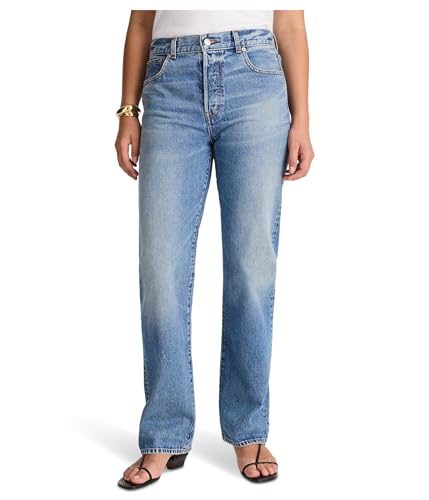 Madewell Women's Longline Straight Jeans, Atlin Wash, 28