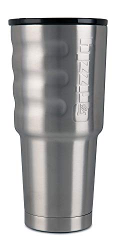 Grizzly Grip Cup 32 oz Tumbler, Stainless Steel, Vacuum Insulated with TwistTop Lid, Brushed