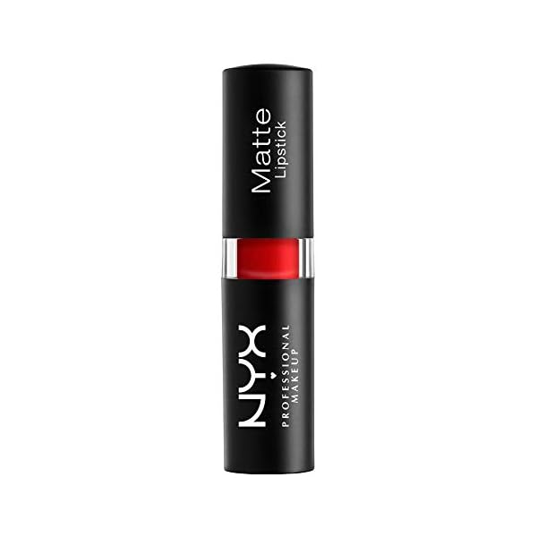 NYX PROFESSIONAL MAKEUP Matte Lipstick - Perfect Red (Bright Blue-Toned Red)