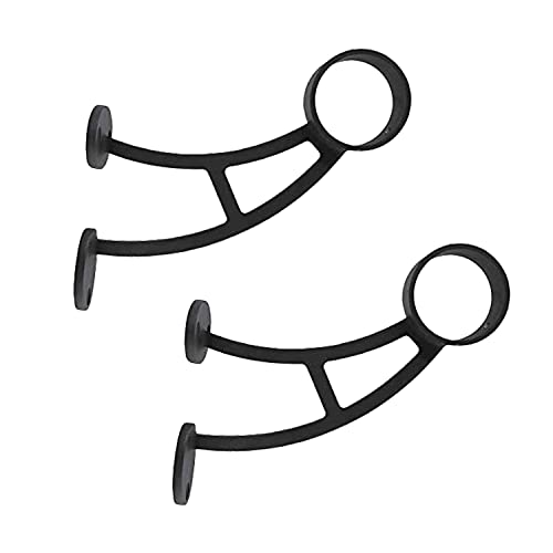 Top Hardware Two-Pack, Stainless Steel 316 Grade Bar Mount Foot Rail Bracket for 2