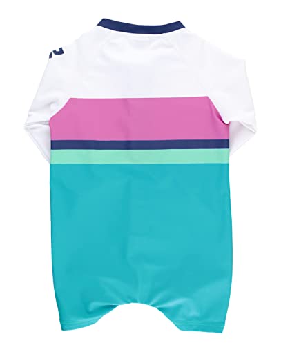 Image of RUGGEDBUTTS Baby /Toddler Boy Swimsuit, One Piece Zipper Rash Guard Sunsuit with UPF 50+ Sun Protection