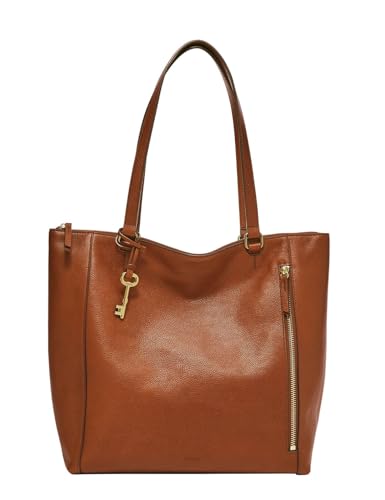 Fossil Tasche für Frauen Tara, Leder/PolyurethanBesatz Shopper Brandy 36,8...
