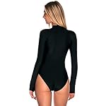RELLECIGA Women's One Piece Swimsuits Long Sleeve Rash Guard UV Protection Surfing Swimsuit Bathing Suit - Image 3