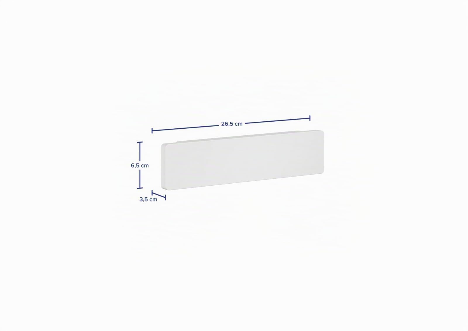 tesa Accesorios de Cocina, Barra Magnética para Cuchillos - Soporte Magnético y Autoadhesivo para un Almacenamiento Eficiente - con Adaptador, Montaje en Pared sin Taladrar - Blanco