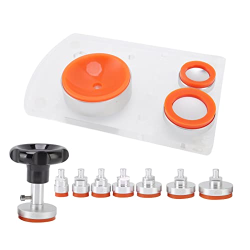 Watch Back Remover Tool, Watch Screw Case Back Opener Suction Kit with 8 Dies, Watch Band Remover Tool Watch Repair Tools for Watchmakers (Orange)