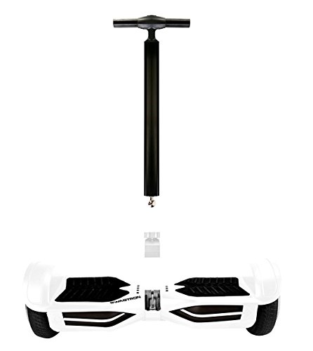 Swagtron Ultimate Balance T+ Hoverboard Handlebar Only for T3 and T380 with Adjustable Alloy Design (White)