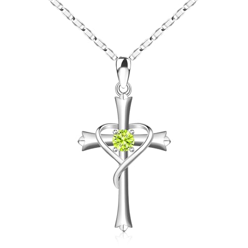 Croix en argent 925 véritable et oxydes de zirconium scintillants haut de gamme