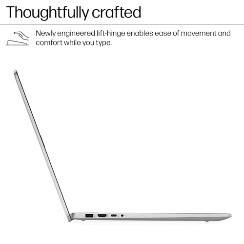 Image of HP 17.3 inch Laptop Computer, Intel 13th 8-Cores i3-N305 Processor, 16GB RAM, 512GB PCI-E SSD, Windows 11 Pro, Free Lifetime MS Office • Copilot AI, 10-Key Number Pad, External DVD Drive, Natural Silver