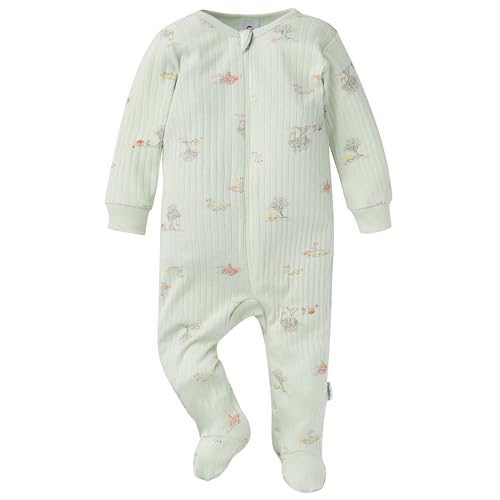 Image of Gerber baby-girls Baby Unisex 2-pack 2-way Zip Textured Sleep 'N Play