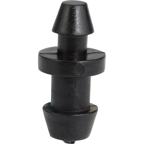 Raindrip 646050B Goof Plugs for Drip Irrigation Supply Tubing Plug Unneeded Holes in Tubing Plastic 50-Pack Black