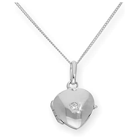 Jewellerybox Tiny Sterling Silver Heart Locket Cover