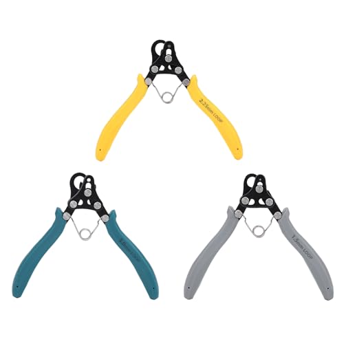Sxhlseller 3pcs une Bouteille D'un Pas, une Pince de Fabrication de Bijoux, Compatible avec des Fils de 18 à 26 G, un Outil de Boucle Métallique Professionnelle pour Créer des Broches pour