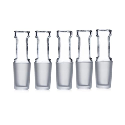Deschem - Deschem 5Pcs 19/26 Glass Stopper Ground Joint Hollow Bottle Plug Lab Glassware