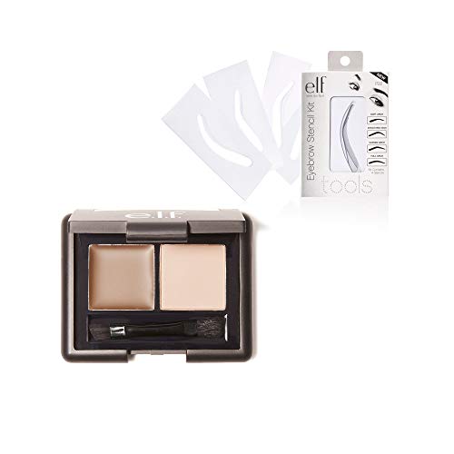 e.l.f Studio Eyebrow Bundle: Stencil & Eyebrow Kit (Light)