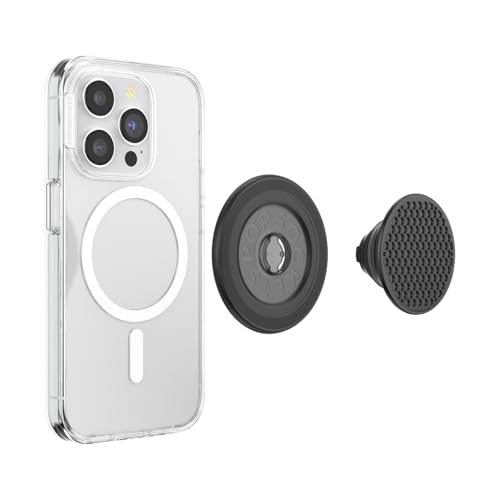 Image of PopSockets Phone Grip for MagSafe, Magnetic Holder, Phone Stand, Black - Speakerbox