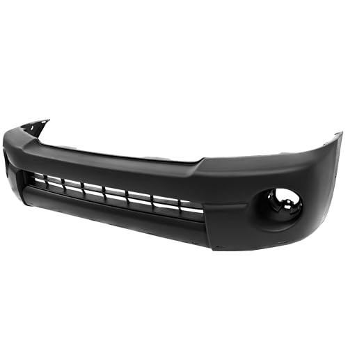 Image of Compatible with Toyota Tacoma 2005-2011 Front Bumper Cover | Without Parking Sensor Holes, Ready to Paint, OEM 5211904904, TO1000305