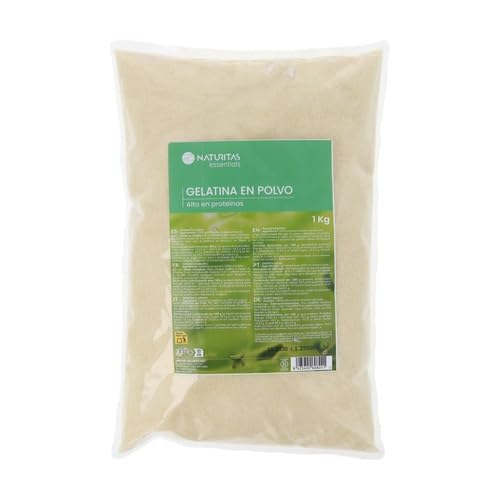 Gelatina Neutra en Polvo 1 kg Naturitas Essentials | Ideal para postres | Alto contenido proteico | Repostería