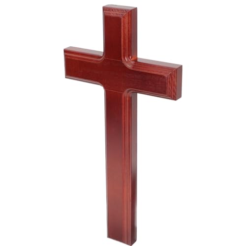 Cruz de madera para pared ORFOFE decoración sacra de hogar y oficina
