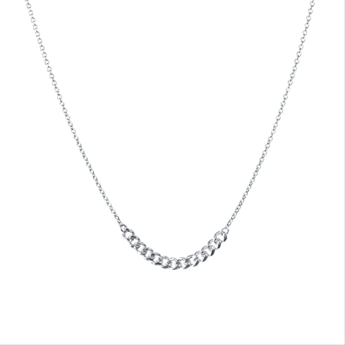 Collier pour femmes TXQHD avec pendentif elliptique en chaîne élégante