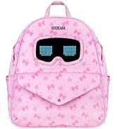 Hookaba Zyppi Graphic Pink LED Display Kids Backpack (9L) with Bluetooth App Control | 16×32 Pixe...