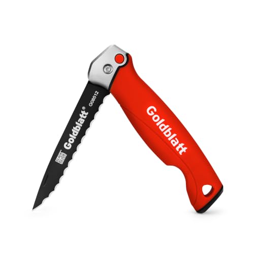 Image of Goldblatt 5 inch Stainless Steel Folding Insulation Knife, Serrated Foam Cutter