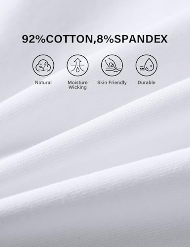 Casey Kevin Men's Cotton Briefs Wide Waistband No Fly Underwear Briefs for Men 4 Pack4