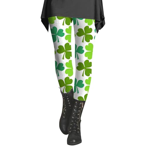 Leggings térmicos para mujer, talla grande, San Patricio, pantalones de yoga, de cintura alta, otoño invierno, cálidos y medias, 2024, pantalones de carrera, suaves, estampados, leggings térmicos