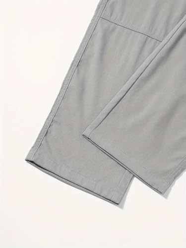 Image of DBAX Men's Olive Green Utility Cargo Pants | Multi Pocket Relaxed Fit Cargo Trousers | Durable Casual Streetwear Pants for Men