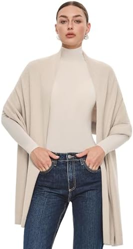 PULI Women's Pashmina Shawl Wraps for Evening Dress Large Scarf B...