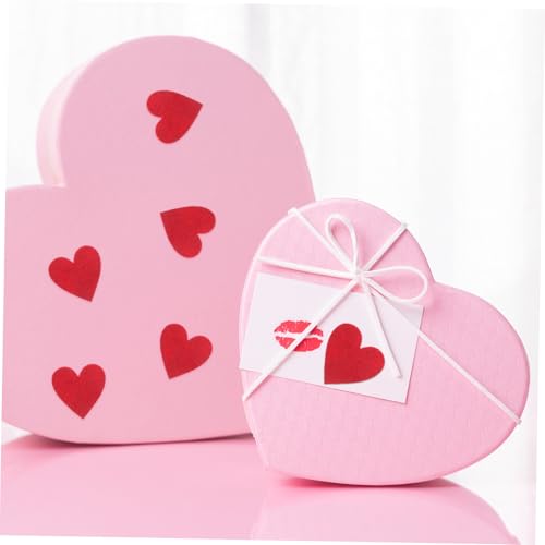 LOLIPPYY 200stücke Teiliges Rotes Filzherz Bastelset für Valentinstag Deko Herzform Filzstücke zum Aufkleben Cake Topper und Heimdekoration DIY Kreativprojekte