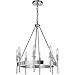 Larrson 8 Light Chandelier Brushed Polished Nickel