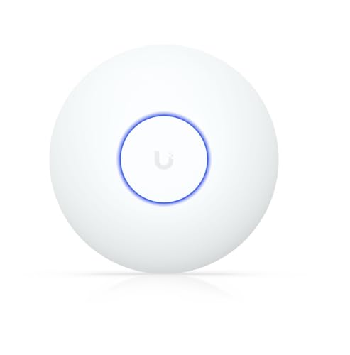 Ubiquiti UniFi U7-Lite – Punto di Accesso WiFi 7 (802.11ac/AX/be), 4 Flusso Spaziali, 115 m² di Copertura, 2.5 GbE RJ45, PoE+, 200 Utenti, Montaggio a Soffitto/Murale, Bianco