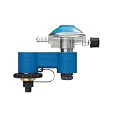 Campingaz Doble conexión con regulador de presión de Gas para Estufas de Gas Campingaz, Doble conexión para Cartuchos de Gas EasyClic CV 300 y CV 470 Plus, así como Botellas de Gas R904 y R907
